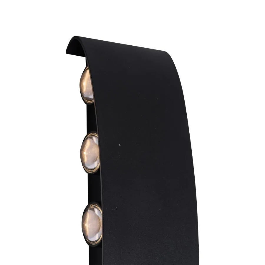 Kinkiet LED Fantas do użytku wewnętrznego/zewnętrznego, 10 źródeł x 1 W, IP65, czarny, 3000 K Kinkiety zewnętrzne Domyślny tytuł Alessandro Design