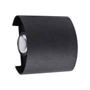 Kinkiet LED Fantas do użytku zewnętrznego i wewnętrznego, 2 źródła x 1 W, IP65, metaliczny, czarny, 3000 K Kinkiety zewnętrzne Tytuł domyślny Alessandro Design