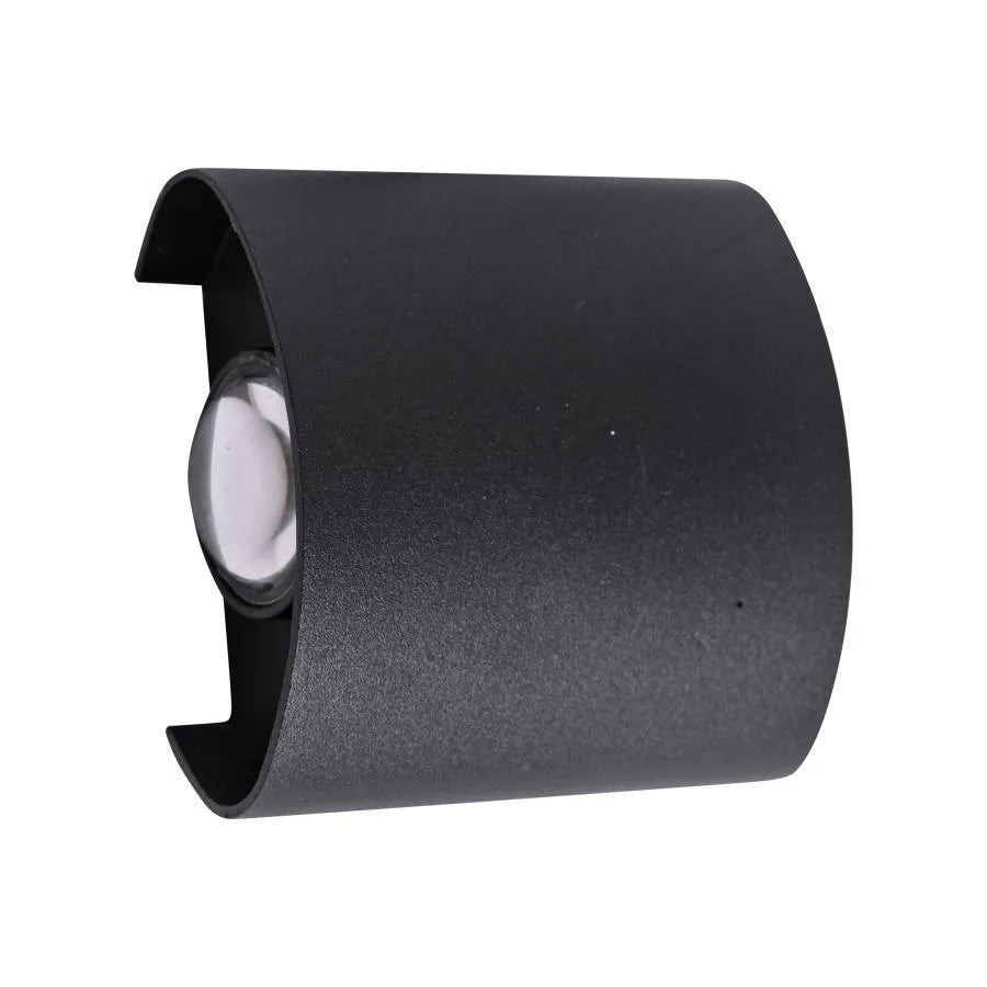 Kinkiet LED Fantas do użytku zewnętrznego i wewnętrznego, 2 źródła x 1 W, IP65, metaliczny, czarny, 3000 K Kinkiety zewnętrzne Tytuł domyślny Alessandro Design