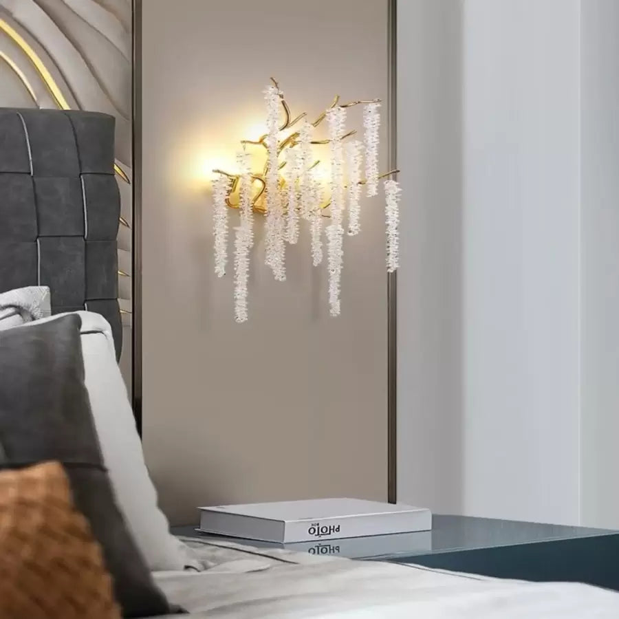 Kinkiet Cristal Chandler 3x G9 Złoty Kinkiet wewnętrzny Domyślny tytuł Alessandro Design