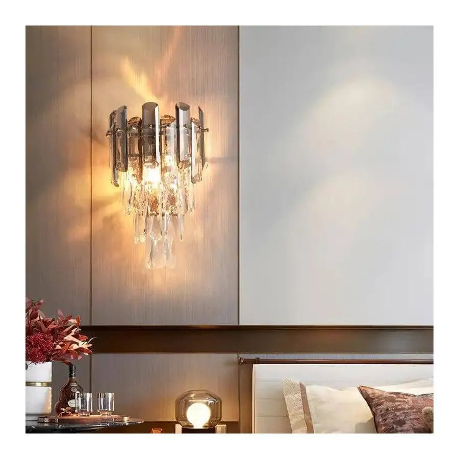 Kinkiet Cristal Mayra 2x E14 Złoty Kinkiet wewnętrzny Domyślny tytuł Alessandro Design