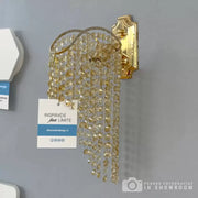 Kinkiet Cristal Ander 1xE14 Złoty Kinkiet wewnętrzny Tytuł domyślny Alessandro Design
