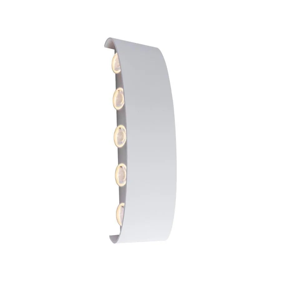 Kinkiet LED Fantas Wewnętrzny/Zewnętrzny, 10 źródeł x 1W, IP65, Biały, 3000K
