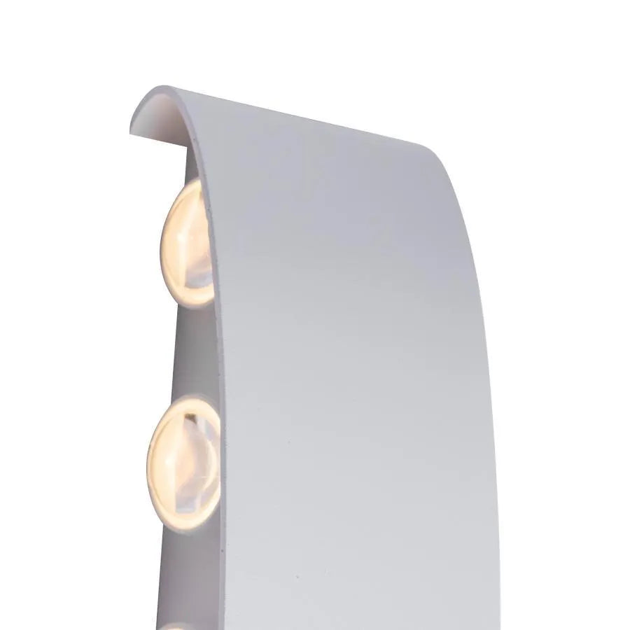 Kinkiet LED Fantas Wewnętrzny/Zewnętrzny, 10 źródeł x 1W, IP65, Biały, 3000K