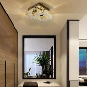 Kryształowy żyrandol LED JEREMIAH 48W, 2 kwadraty, światło zimne/ciepłe/neutralne, błyszczące chromowane żyrandole LED Domyślny tytuł Alessandro Design