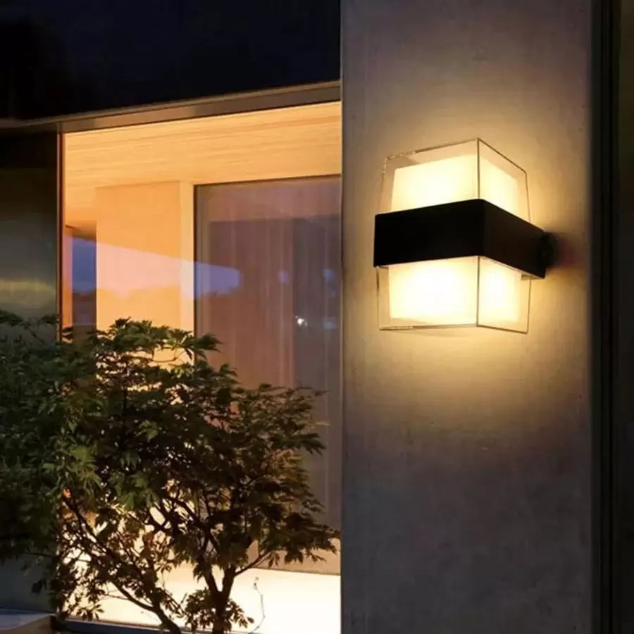 Kinkiet zewnętrzny LED Kennedy 12W Biały Czarny Kinkiety zewnętrzne Tytuł domyślny Alessandro Design