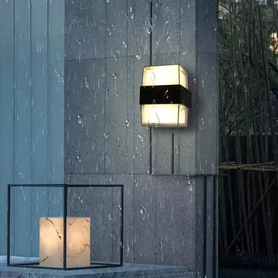 Kinkiet zewnętrzny LED Kennedy 12W Biały Czarny Kinkiety zewnętrzne Tytuł domyślny Alessandro Design