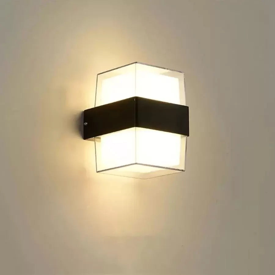 Kinkiet zewnętrzny LED Kennedy 12W Biały Czarny Kinkiety zewnętrzne Tytuł domyślny Alessandro Design