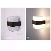 Kinkiet zewnętrzny LED Kennedy 12W Biały Czarny Kinkiety zewnętrzne Tytuł domyślny Alessandro Design