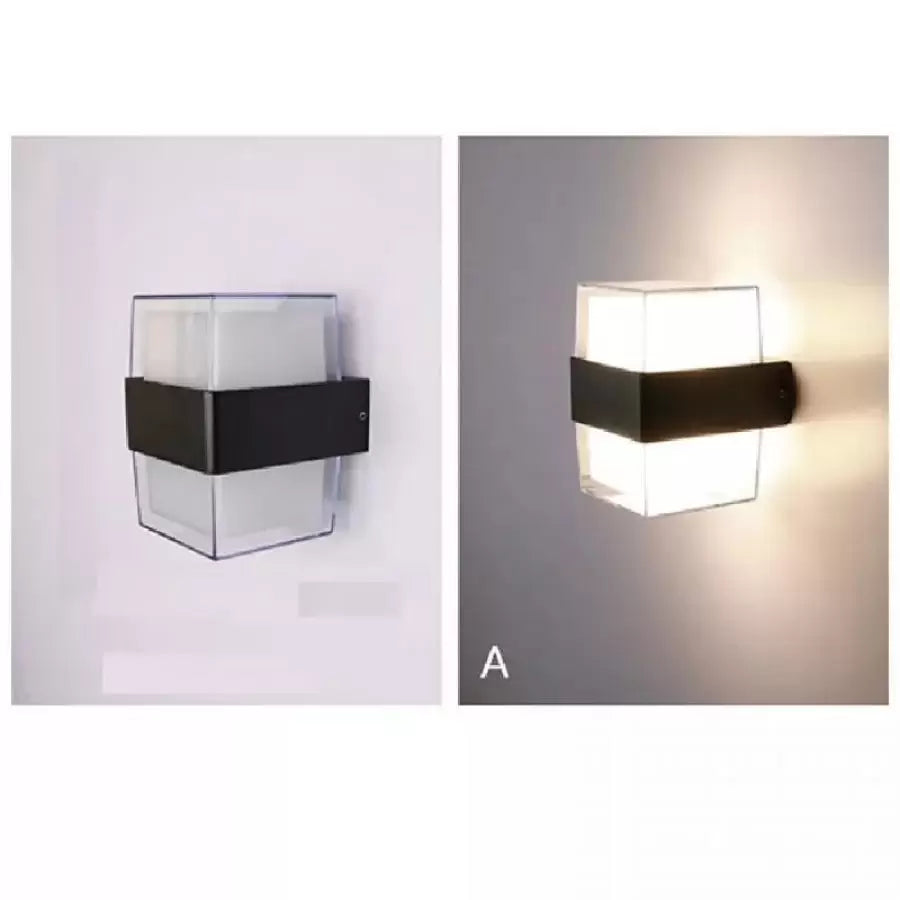Kinkiet zewnętrzny LED Kennedy 12W Biały Czarny Kinkiety zewnętrzne Tytuł domyślny Alessandro Design