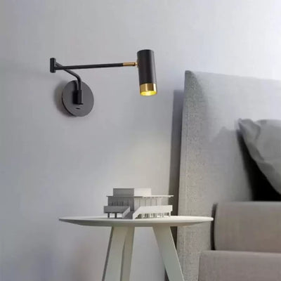 Fernando 5W LED Kinkiet Czarny Złoty
