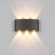 Kinkiet LED Fantas do użytku zewnętrznego i wewnętrznego, 6 źródeł x 1 W, IP65, metaliczny, czarny, 3000 K Kinkiety zewnętrzne Domyślny tytuł Alessandro Design