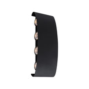 Kinkiet LED Fantas do użytku zewnętrznego i wewnętrznego, 8 źródeł x 1 W, IP65, metaliczny, czarny, 3000 K Kinkiety zewnętrzne Domyślny tytuł Alessandro Design