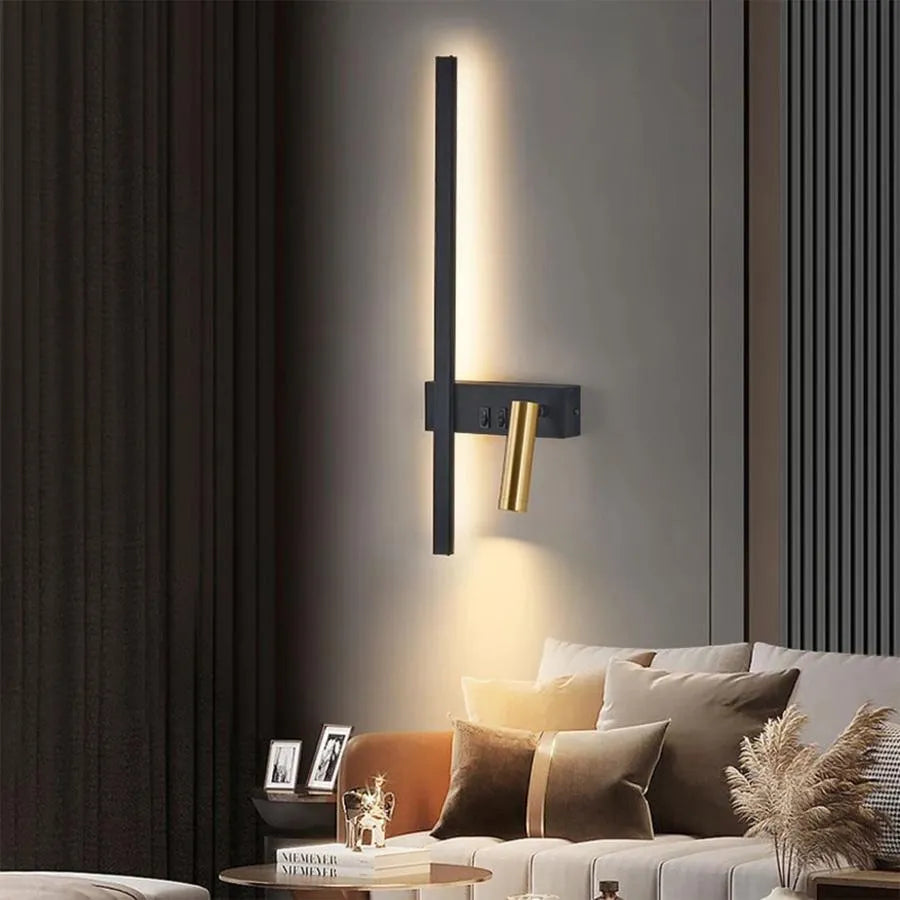 Kinkiety zewnętrzne LED Glory 9W z czarnego złota Domyślny tytuł Alessandro Design