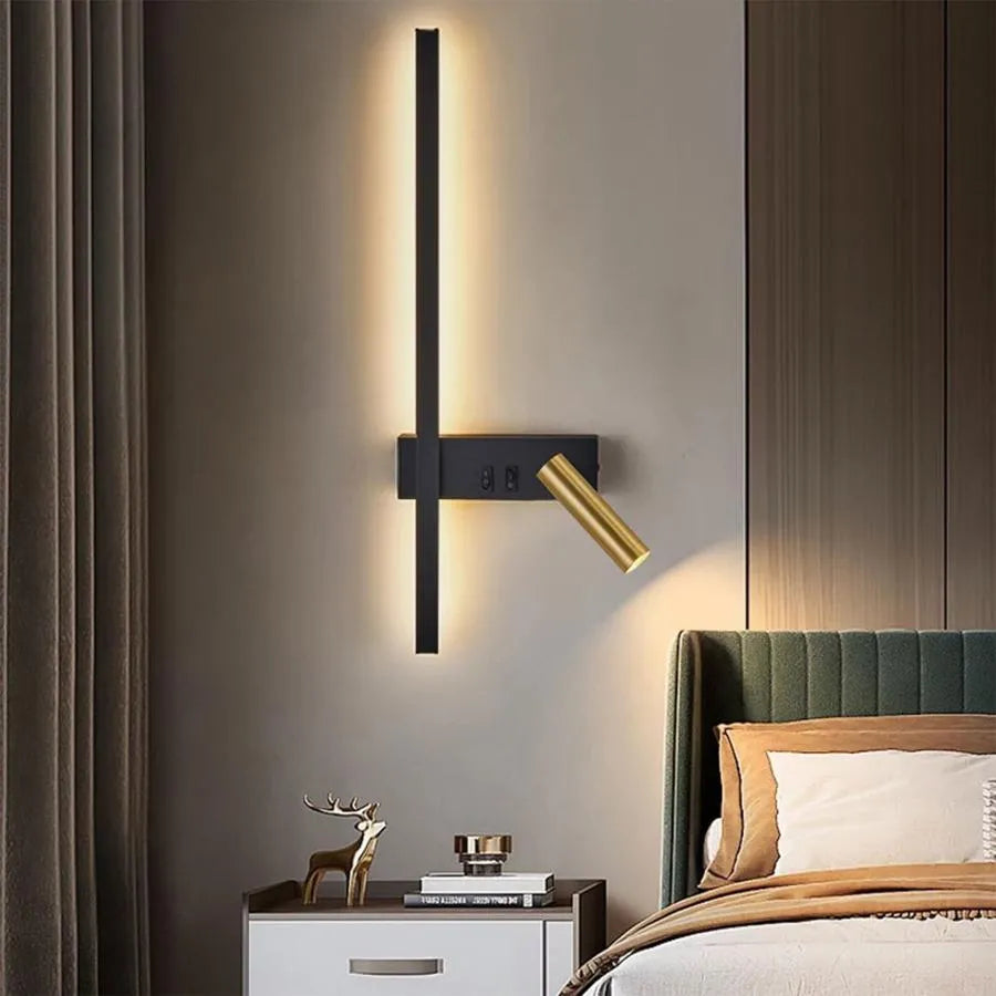 Kinkiety zewnętrzne LED Glory 9W z czarnego złota Domyślny tytuł Alessandro Design