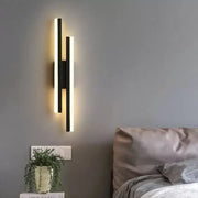Kinkiet LED Lyra, 18 W, akryl, czarny biały Kinkiety wewnętrzne Tytuł domyślny Alessandro Design