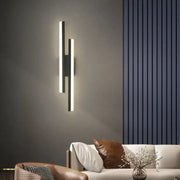 Kinkiet LED Lyra, 18 W, akryl, czarny biały Kinkiety wewnętrzne Tytuł domyślny Alessandro Design