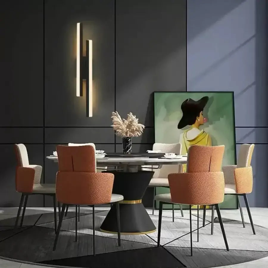 Kinkiet LED Lyra, 18 W, akryl, czarny biały Kinkiety wewnętrzne Tytuł domyślny Alessandro Design