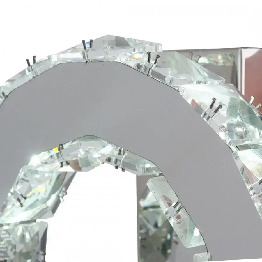 Żyrandol kryształowy LED MAJORA 8W, średnica 20cm, światło zimne/ciepłe/neutralne, błyszczący chrom Żyrandole kryształowe LED Domyślny tytuł Alessandro Design