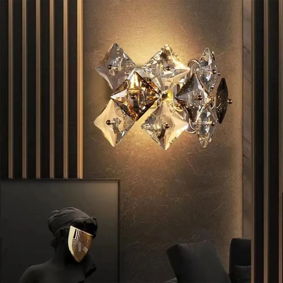 Kinkiet Yasmina 2xE14, Metal i Kryształ, Chrom Kinkiety wewnętrzne Domyślny tytuł Alessandro Design