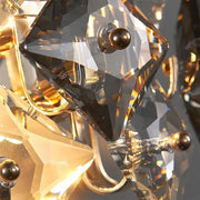 Kinkiet Zarina 2xE14, Metal i Kryształ, Złoty Kinkiet wewnętrzny Tytuł domyślny Alessandro Design