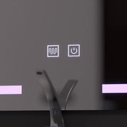 Prostokątne lustro LED 60x80 cm, Touch Vesta, system odmgławiania, przyciemniane lustro łazienkowe z diodą LED i odmgławianiem Domyślny tytuł Alessandro Design