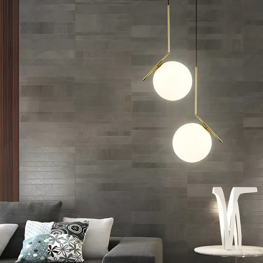 Żyrandol LOFT Haven, 1x E27, złoty biały, metal, regulowana wysokość, nowoczesne nowoczesne żyrandole domyślny tytuł Alessandro Design