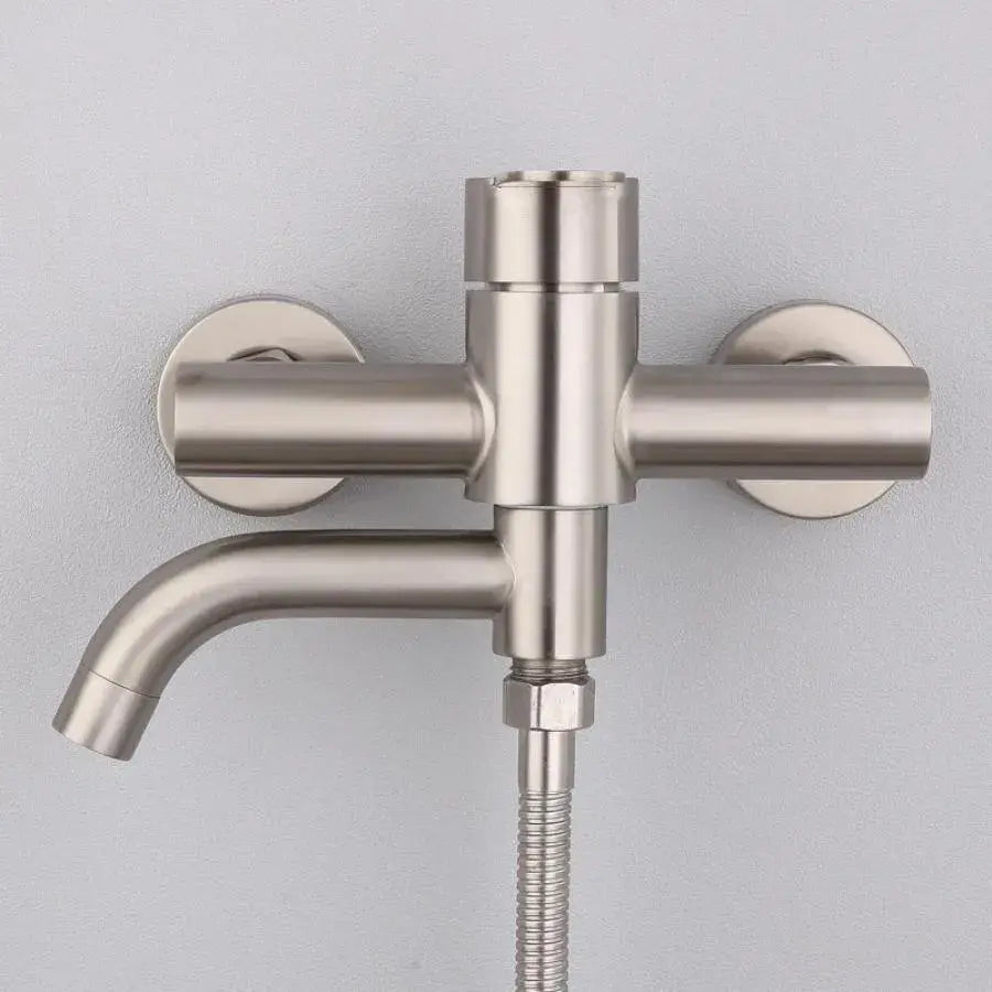 Bateria łazienkowa, stal nierdzewna SUS304, satyna, N/LY0C1 Baterie i kolumny prysznicowe Domyślny tytuł Alessandro Design