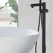 Bateria podłogowa, mosiądz sanitarny, czarny, CF2038 Baterie i kolumny prysznicowe Tytuł domyślny Alessandro Design