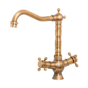 Bateria umywalkowa, mosiądz sanitarny, antyczne złoto, baterie łazienkowe OD01/D Domyślny tytuł Alessandro Design