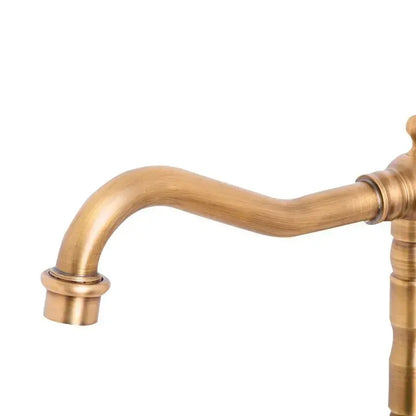 Bateria umywalkowa, mosiądz sanitarny, antyczne złoto, baterie łazienkowe OD01/D Domyślny tytuł Alessandro Design