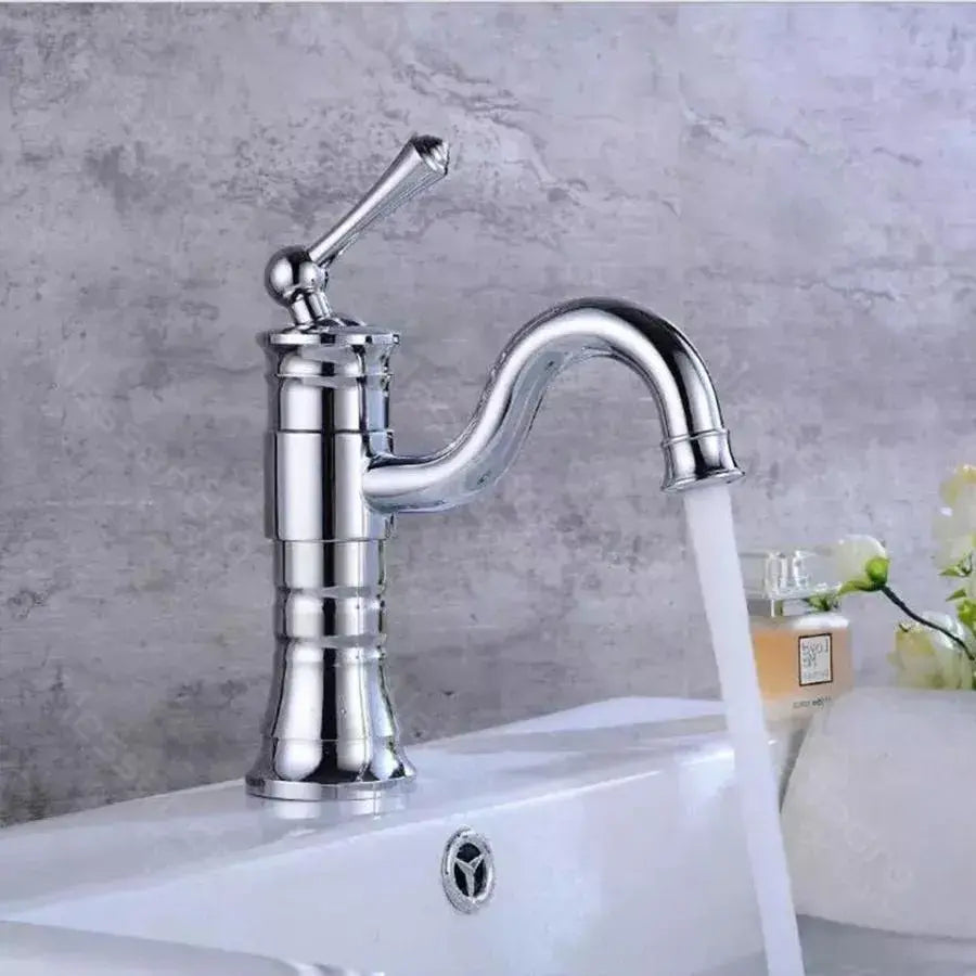 Bateria umywalkowa, mosiądz sanitarny, chrom, WZY/319/C Baterie łazienkowe Domyślny tytuł Alessandro Design