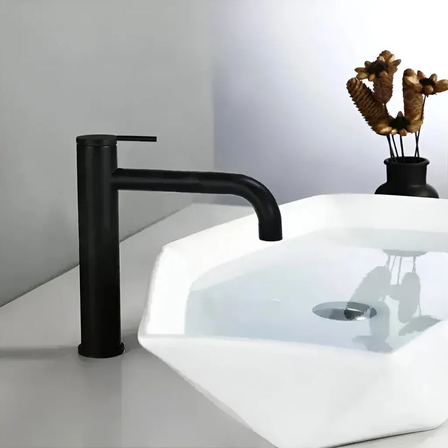 Bateria umywalkowa, mosiądz sanitarny, czarny, 7237H Baterie łazienkowe Domyślny tytuł Alessandro Design