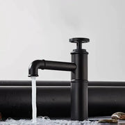 Bateria umywalkowa, mosiądz sanitarny, czarny, baterie łazienkowe OD3005 Domyślny tytuł Alessandro Design