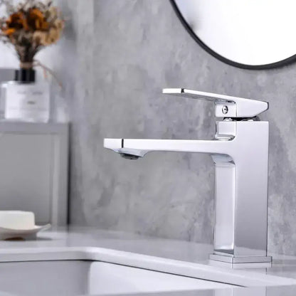Bateria umywalkowa, mosiądz sanitarny, satyna, 9807 Baterie łazienkowe Domyślny tytuł Alessandro Design