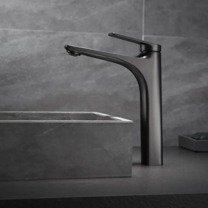Bateria umywalkowa, mosiądz sanitarny, satyna, 9927N Baterie łazienkowe Domyślny tytuł Alessandro Design