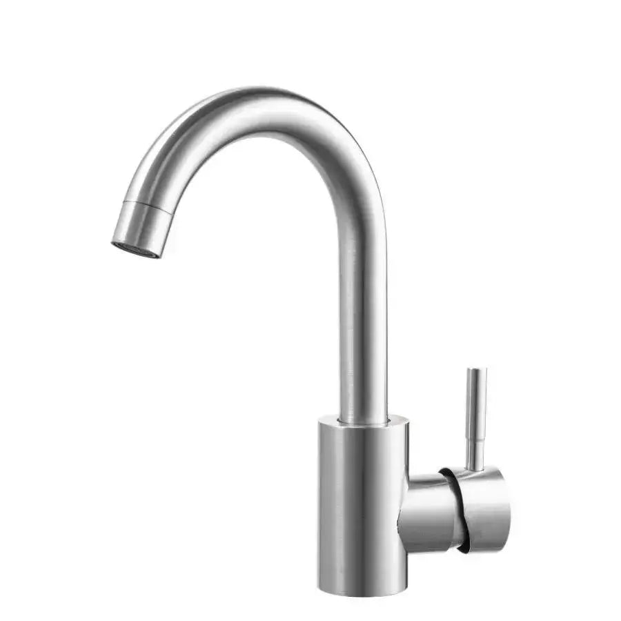 Bateria zlewozmywakowa, stal nierdzewna SUS304, satyna, baterie łazienkowe MP008 Domyślny tytuł Alessandro Design