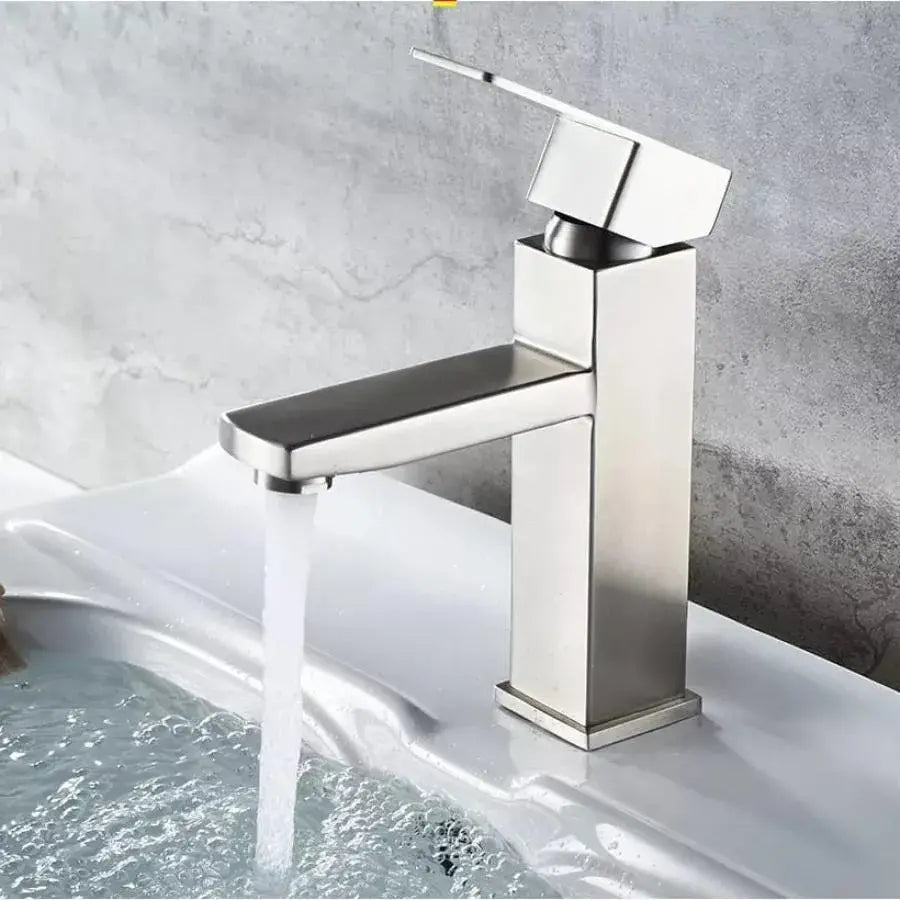 Bateria zlewozmywakowa, stal nierdzewna SUS304, satyna, baterie łazienkowe MP009 Domyślny tytuł Alessandro Design