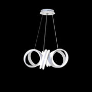 Zawieszany żyrandol LED z pilotem INFINITY TWIST 180W, falisty, światło zimne/ciepłe/neutralne, możliwość przyciemniania, biały, regulacja wysokości Nowoczesne żyrandole Tytuł domyślny Alessandro Design