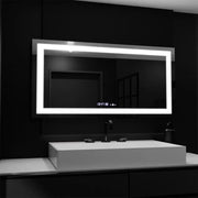 Prostokątne lustro LED, 160x80cm, Verite MotionGlow Marcello, system odmgławiania, zegar i termometr, przyciemniane lustra Marcello Domyślny tytuł Alessandro Design