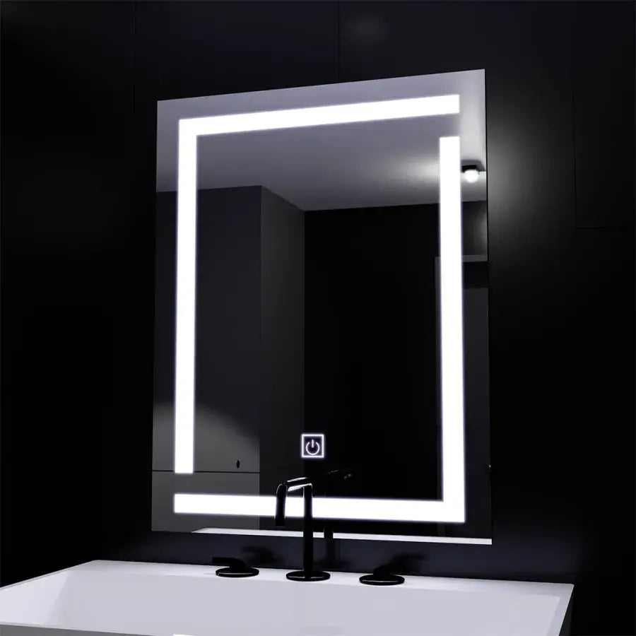 Giga LED Mirror, 60x80cm, 14W, Touch, 6000K Light Korman Mirrors E Domyślny tytuł Alessandro Design