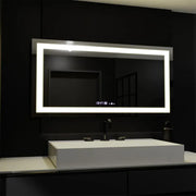 Prostokątne lustro LED, 160x80cm, Verite MotionGlow Marcello, system odmgławiania, zegar i termometr, przyciemniane lustra Marcello Domyślny tytuł Alessandro Design