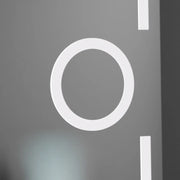 Prostokątne lustro LED, 50x70 cm, Eclat MotionGlow Marcello, system przeciwmgielny, zegar i termometr, lupa kosmetyczna, przyciemniane lustra Marcello Domyślny tytuł Alessandro Design