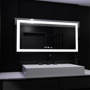 Prostokątne lustro LED, 160x80cm, Verite MotionGlow Marcello, system odmgławiania, zegar i termometr, przyciemniane lustra Marcello Domyślny tytuł Alessandro Design