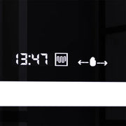Prostokątne lustro LED, 160x80cm, Verite MotionGlow Marcello, system odmgławiania, zegar i termometr, przyciemniane lustra Marcello Domyślny tytuł Alessandro Design