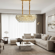 Żyrandol kryształowy WINDSOR Regalis 10x E14, błyszczące złoto, żyrandole kryształowe o regulowanej wysokości Domyślny tytuł Alessandro Design