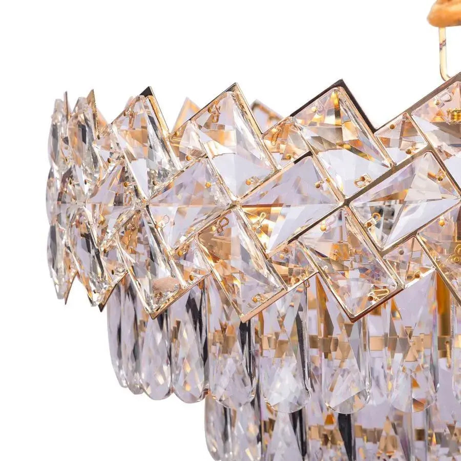 Żyrandol Kryształowy WINDSOR Supremo 10xE14, Średnica 80cm, Błyszczące Złoto, Regulowana Wysokość Żyrandole Kryształowe Domyślny Tytuł Alessandro Design