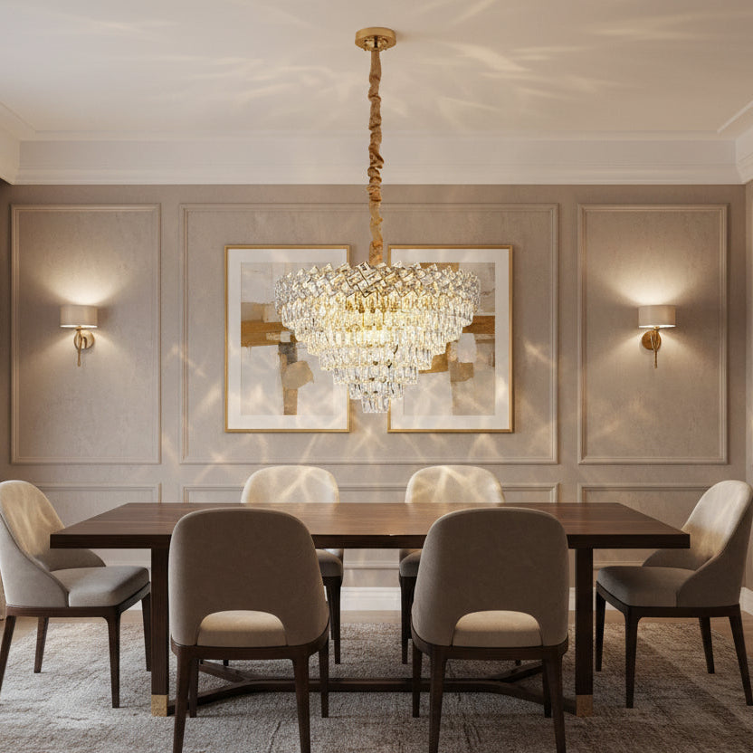 Żyrandol Kryształowy WINDSOR Supremo 10xE14, Średnica 80cm, Błyszczące Złoto, Regulowana Wysokość Żyrandole Kryształowe Domyślny Tytuł Alessandro Design