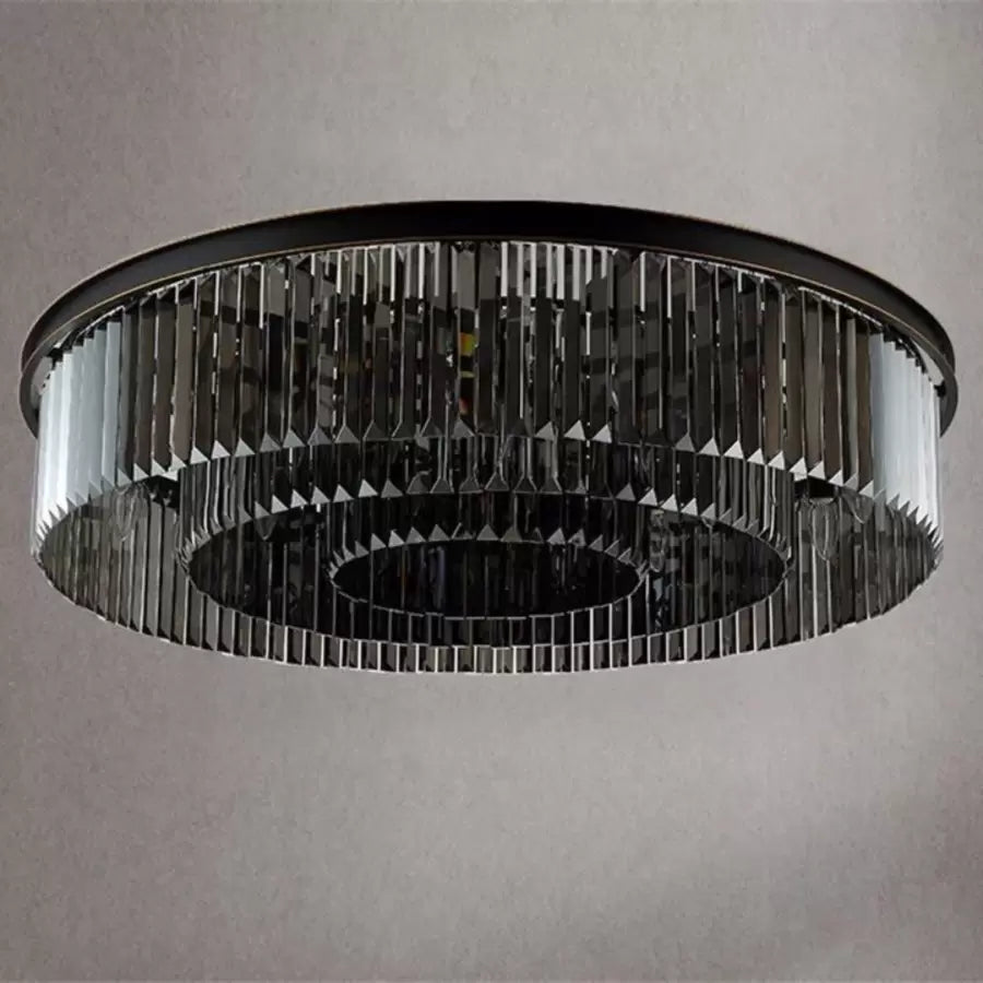 Kandelabr Kryształowy Brady Ø60cm, 18xE14, Okrągły, Szary Kandelabr Kryształowy Domyślny Tytuł Alessandro Design