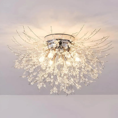 Żyrandol Kryształowy RONDO Vivace, 5x G9, Średnica 40cm, Błyszczące Srebrne Nowoczesne Żyrandole Domyślny Tytuł Alessandro Design